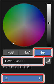 16進数のカラーコードでの色の指定方法