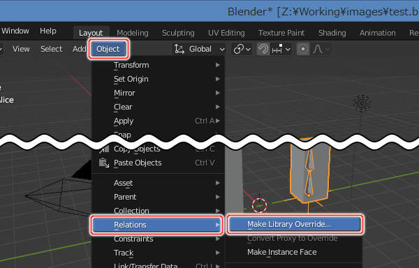 別ファイルからのアペンドとリンク その2 ファイルとデータ管理 知っておきたい機能 Blender入門 2 8版