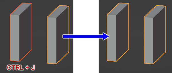 オブジェクトの結合 メッシュの加工 モデリング 知っておきたい機能 Blender入門 2 8版