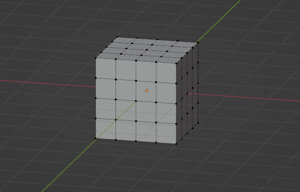 1. 立方体を細分化したメッシュ