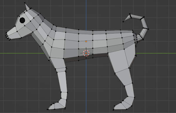 形状を微調整して犬に近づける モデリング 簡単な3dcgの制作 Blender入門 2 8版