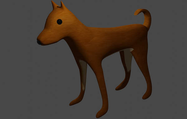 犬の置物を描いてみよう 簡単な3dcgの制作 Blender入門 2 8版