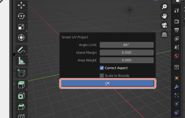 3. Smart UV Projectパネル